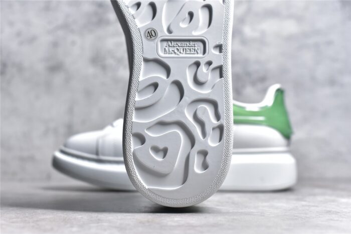 Alexander McQueen Oversized Sneaker WhiteGreen crossreps