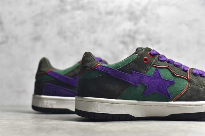 BAPE STA SK8 - black purple crossreps