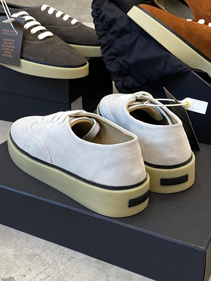 F0G X zegna Suede Sneakers crossreps