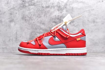 NK Dunk Low Off-White University Red CT0856-600 crossreps