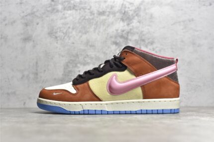 NK Dunk Mid Social Status Free Lunch Chocolate Milk DJ1173-700 crossreps