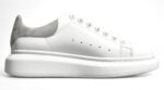 Alexander McQueen Oversized Sole Sneaker Gray Suede Heel crossreps