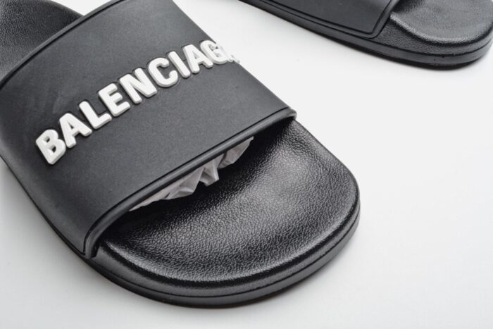 Balenciaga Logo Pool Slides 2020ss