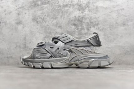 Balenciaga Track Sandals Silver crossreps