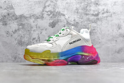 Balenciaga Triple S Clear Sole Rainbow crossreps