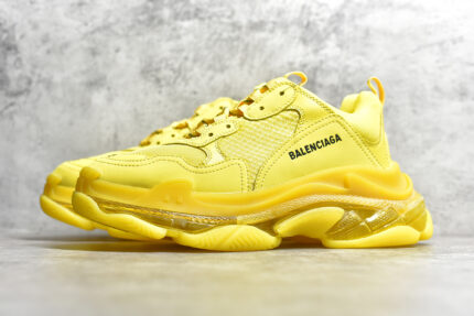 Balenciaga Triple S Clear Sole Yellow crossreps