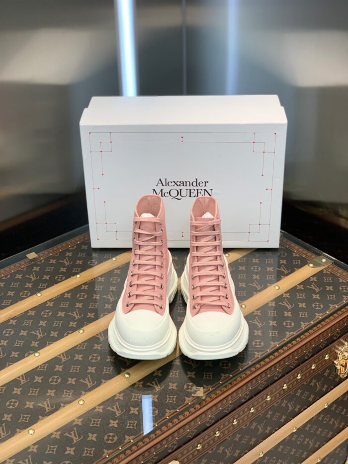 Alexander McQueen Tread Slick Boot Pink crossreps