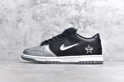 SB Dunk Low Suprem* Jewel Swoosh Silver CK3480-001 crossreps