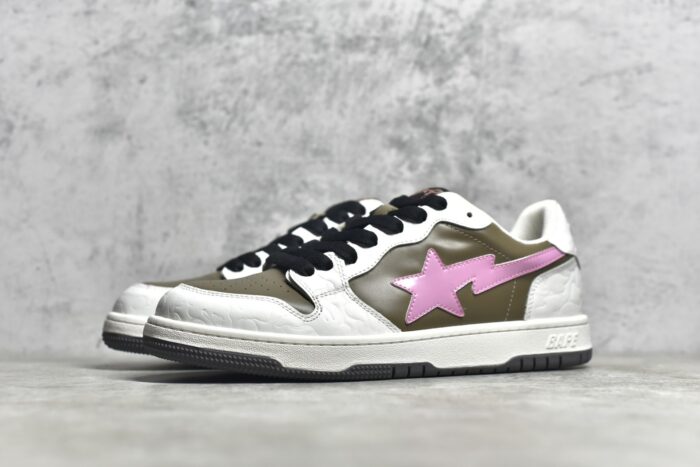 BAPE STA SK8 To Nigo - white pink crossreps