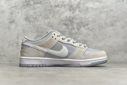 SB Dunk Low Summit White Wolf Grey crossreps