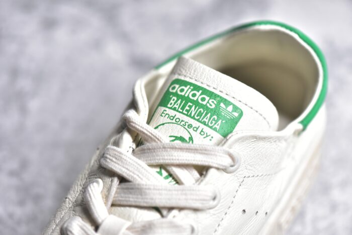 Balenciaga x adidas Stan Smith Worn-Out White Green HP6784 crossreps