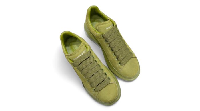 Alexander McQueen Oversized Sole Sneaker Green crossreps