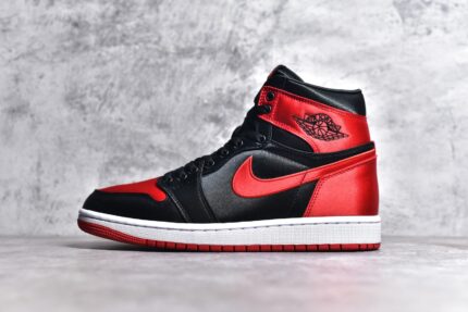 Air Jorden 1 High Satin Bred Crossreps