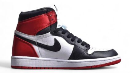 Air Jordan 1 High Satin Black Toe Crossreps