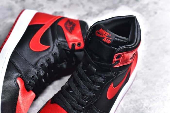 Air Jorden 1 High Satin Bred Crossreps