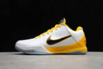 Nike Zoom Kobe V Summite White Black Yellow Basketball Shoes crossreps