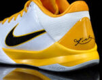 Nike Zoom Kobe V Summite White Black Yellow Basketball Shoes crossreps