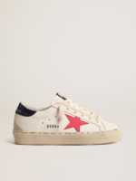 Hi Star with fuchsia leather star and blue glitter heel tab crossreps