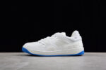 Gucci All-White Leather Sneakers with Blue Soles crossreps