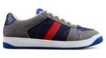 Gucci Low-Top Sneaker with Grey and Blue Accents crossreps