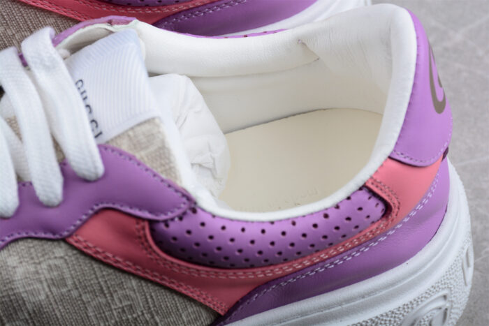 Gucci Platform Sneaker in Pink and Purple crossreps