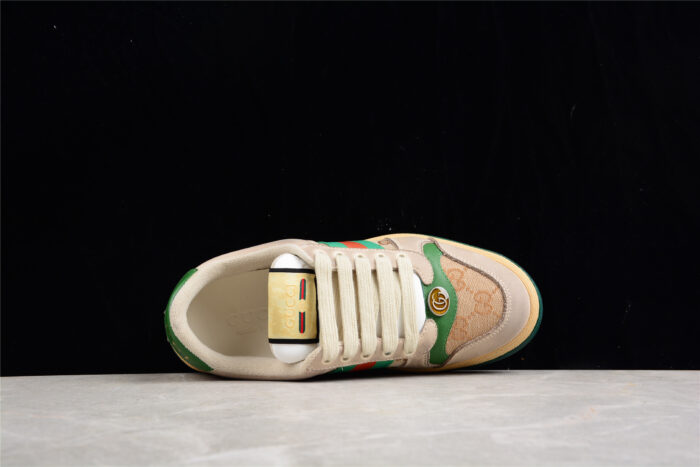 Gucci Screener Green and Orange GG Sneaker crossreps