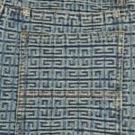 23ss 4G Full Logo Jacquard Weave Denim Short crossreps