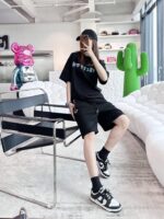 Fendi Little Monster Embroidery Logo Short crossreps