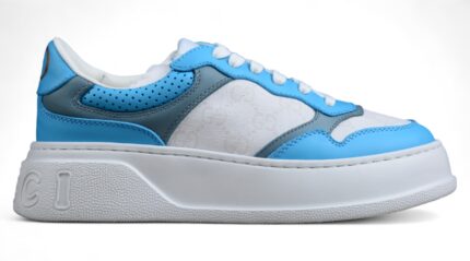 Gucci Women's Platform Sneaker in Light Blue crossreps