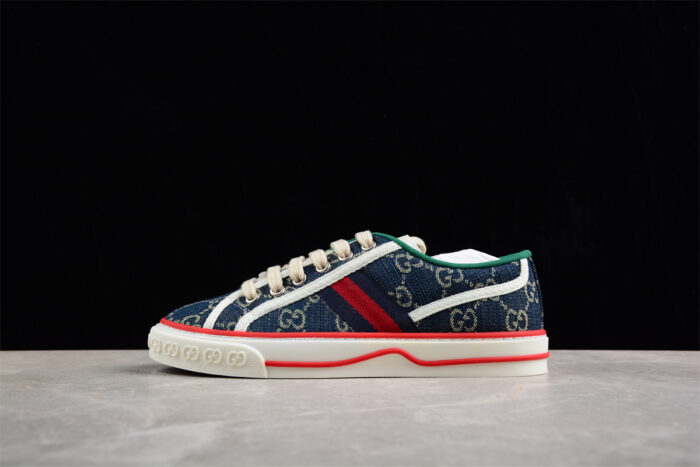 Gucci Tennis 1977 Sneakers - Denim and Red crossreps