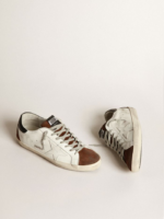 Two-tone white and brown Super-Star sneakers crossreps