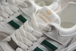 Gucci White and Beige Sneakers with Green Stripes crossreps