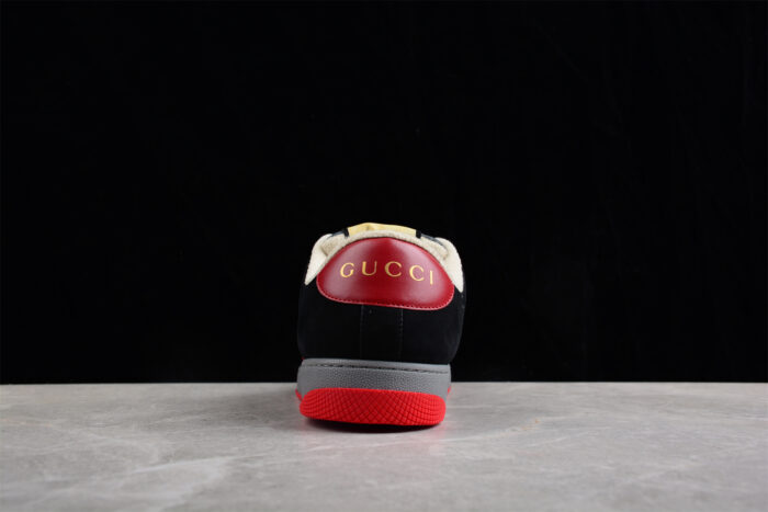 Gucci Low-Top Sneaker with Orange and Red Accents crossreps