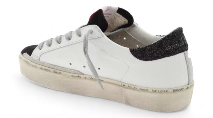 Golden Goose Hi Star Low-Top Sneakers Black/White crossreps