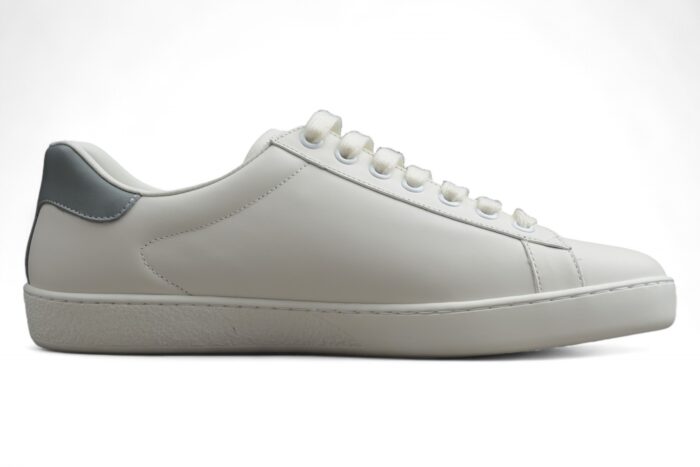 Gucci Ace Leather Sneaker with Grey Heel Tab crossreps