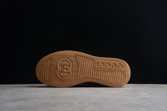 Gucci GG Supreme Rhyton Sneaker in Brown crossreps