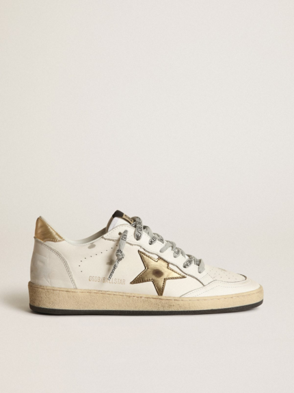 Sneakers Ball Star con stella e talloncino dorati crossreps