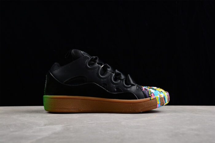 Lanvin Curb Black Gum Shoes Multicolor Color crossreps