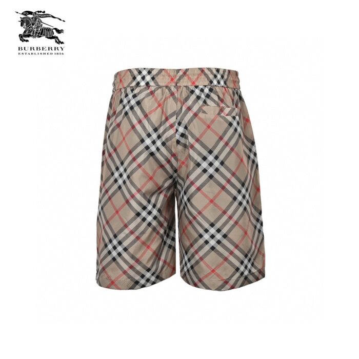 Embroidery Warhorse Logo Plaid Beach Short crossreps