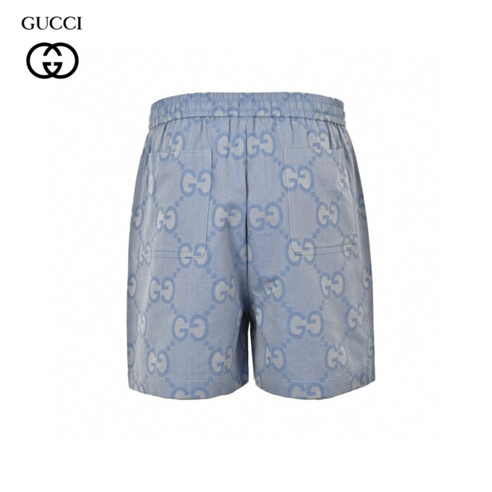 24ss Haze Blue Full Double G Logo Jacquard Weave Short crossreps