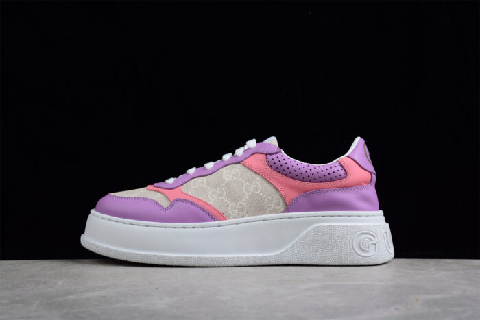 Gucci Platform Sneaker in Pink and Purple crossreps