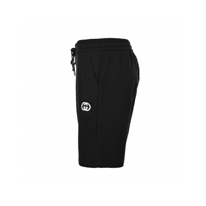 Embroidery Double G Signature Logo Cotton Short crossreps