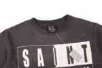 SM Black and White Worn Out T-Shirt crossreps