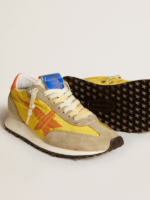 Women’s Marathon with yellow nylon upper and orange star crossreps