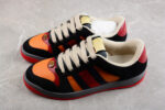 Gucci Low-Top Sneaker with Orange and Red Accents crossreps