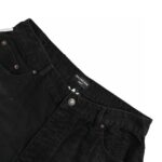 Three Lines Broken Holes Denim Short crossreps