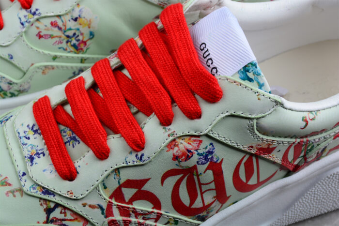 Gucci Floral Script Logo Sneaker crossreps