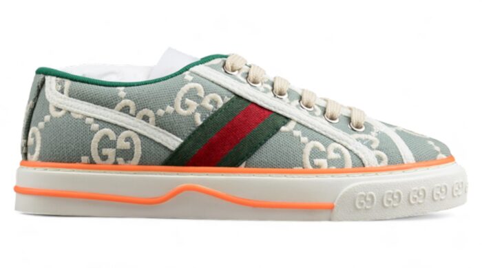 Gucci Tennis 1977 Sneakers - Green GG Canvas crossreps