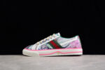 Gucci Artistic Canvas Sneakers with Green and Red Stripe crossreps