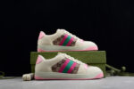 Gucci Screener Pink and Green GG Sneaker crossreps